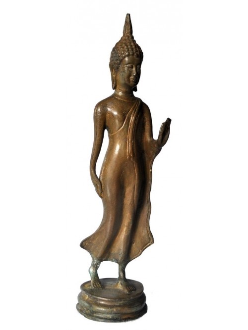 Statuette bouddha en bronze - La Galerie Equitable