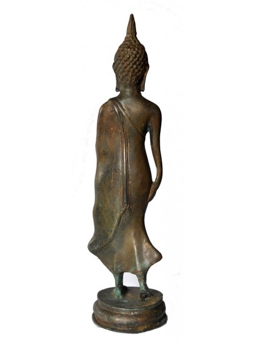 Statuette bouddha debout en bronze - La Galerie Equitable