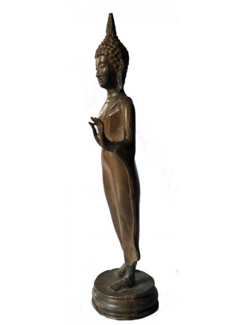 Statuette bouddha en bronze - La Galerie Equitable