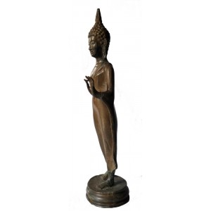 Statuette bouddha en bronze - La Galerie Equitable